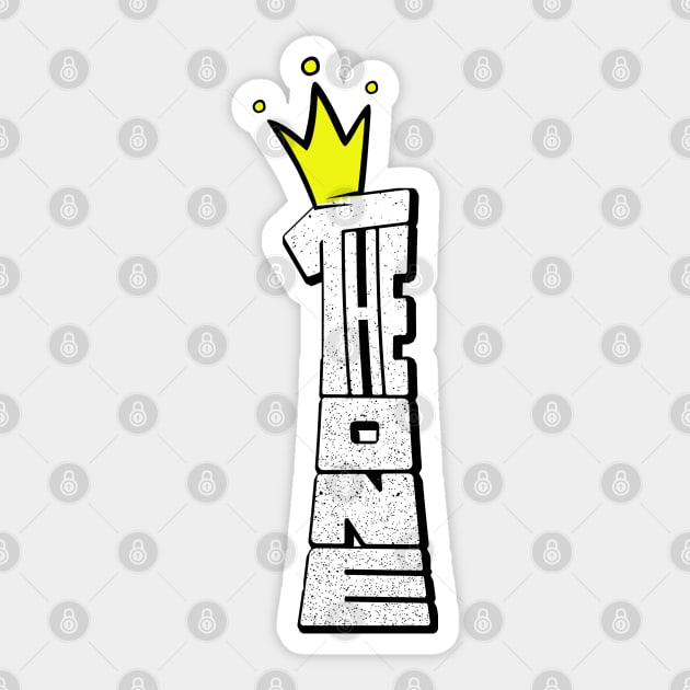 Graphic King The One Sticker by Dartees
